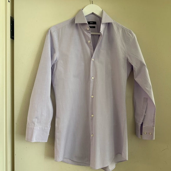 Hugo Boss Light Purple Button Down Dress Shirt - Picture 3 of 6